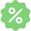 Discount percentage icon
